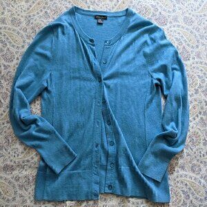 Eddie Bauer Blue Christine Cardigan - Small